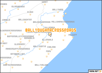 map of Ballyoughna Cross Roads