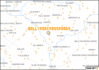 map of Ballyroe Cross Roads