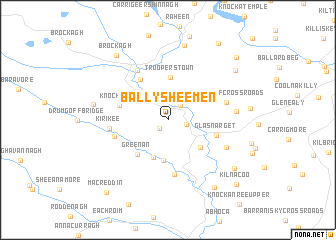 map of Ballysheemen