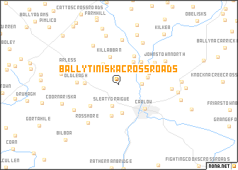 map of Ballytiniska Cross Roads