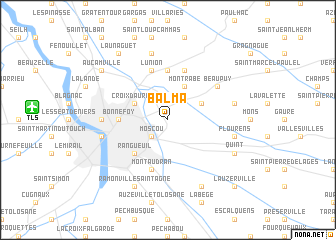 map of Balma