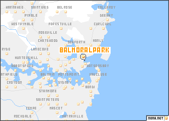 map of Balmoral Park