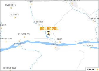 map of Balmoral