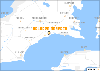 map of Balnarring Beach