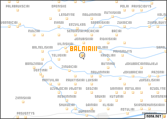 map of Balniai II