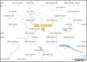 map of Balninkai I
