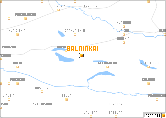 map of Balninkai