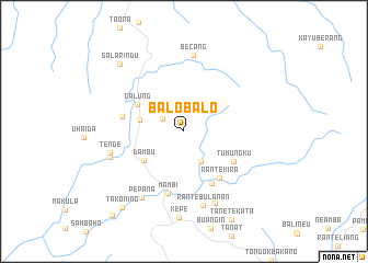 map of Balobalo