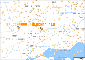 map of Balochānwāla