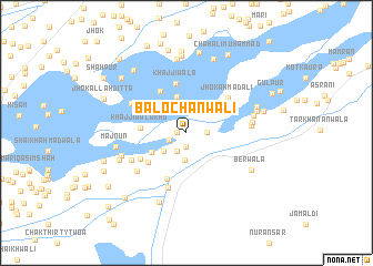 map of Balochānwāli