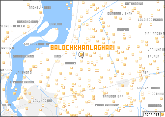 map of Baloch Khān Laghāri