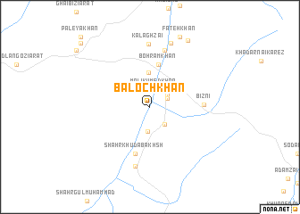 map of Baloch Khān