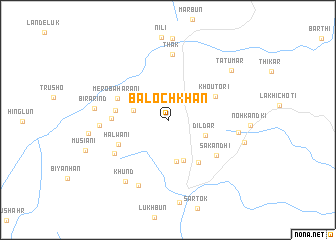 map of Baloch Khān