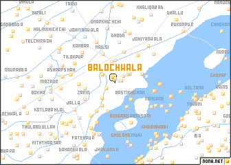 map of Balochwāla