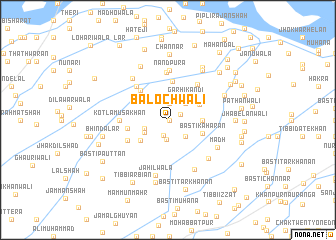 map of Balochwāli