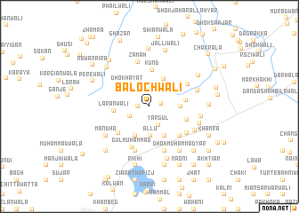 map of Balochwāli