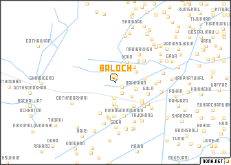 map of Baloch