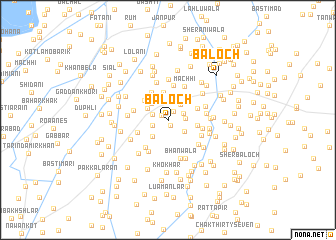 map of Baloch