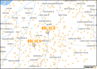 map of Baloch