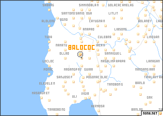 map of Balococ