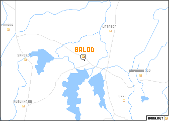 map of Balod