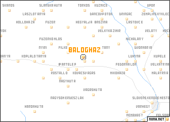 map of Balogház