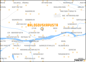map of Balogovská Pusta