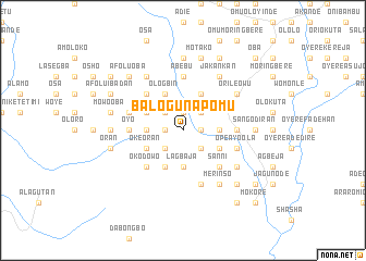 map of Balogun Apomu