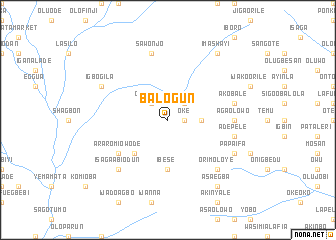 map of Balogun