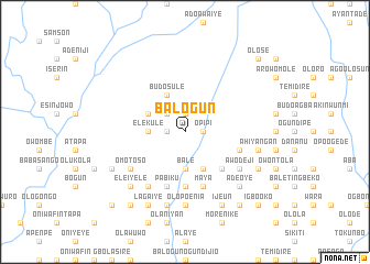 map of Balogun