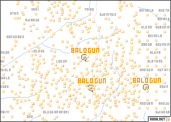 map of Balogun