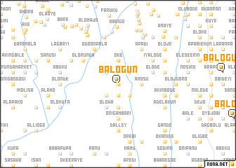 map of Balogun