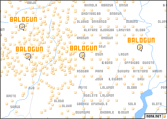 map of Balogun