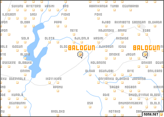 map of Balogun