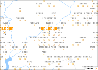 map of Balogun