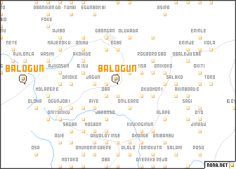 map of Balogun