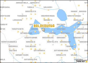 map of Balokounda