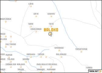 map of Baloko