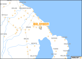 map of Balombon