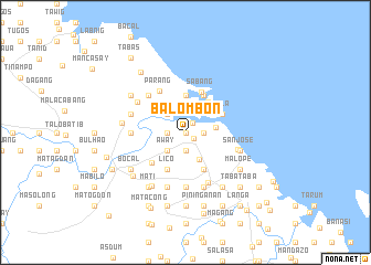 map of Balombon