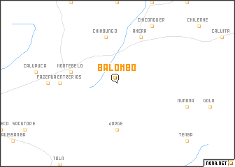 map of Balombo