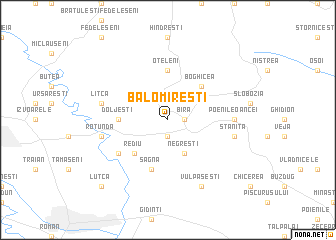 map of Balomireşti