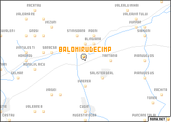 map of Balomiru de Cîmp
