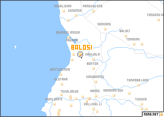 map of Balosi
