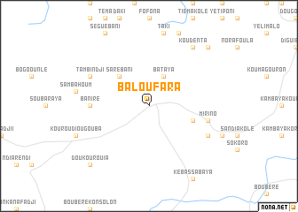 map of Baloufara