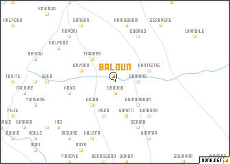 map of Baloun