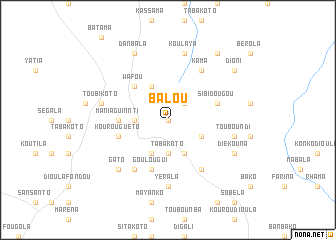 map of Balou