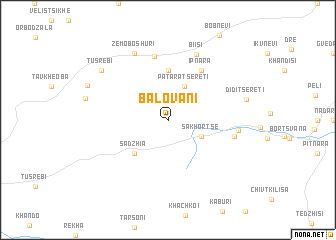 map of Balovani