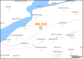 map of Balovo