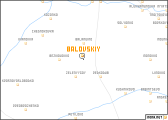 map of Balovskiy